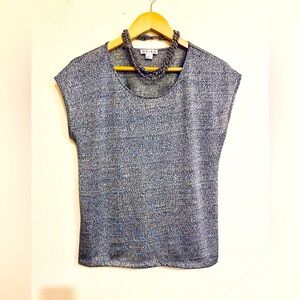 NWOT Reiss festive top blouse M